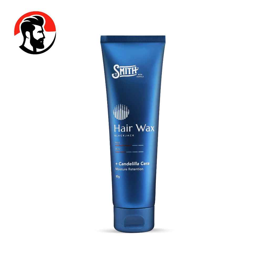 SMITH - Blackjack Wax Stick Rambut Pria 85gr | Hair Wax Styling | Pomade Clay Look | Minyak Rambut u
