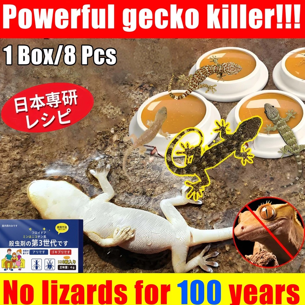 racun cicak paling ampuh obat pembasmi cicakpengusir cicak dalam ruangan 8pcs/Box racun tokek anti c