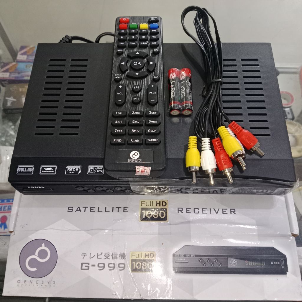 Receiver Parabola Baru Rx Genesys G - 999 Full HD SW K5S Original murah berkualitas + remot