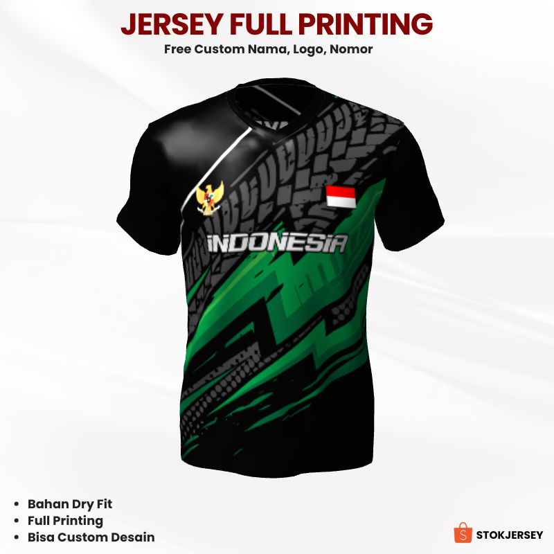 Kaos Jersey Futsal Hitam Abu Hijau Motif Abstrak 305 - Jersey Olahraga Custom