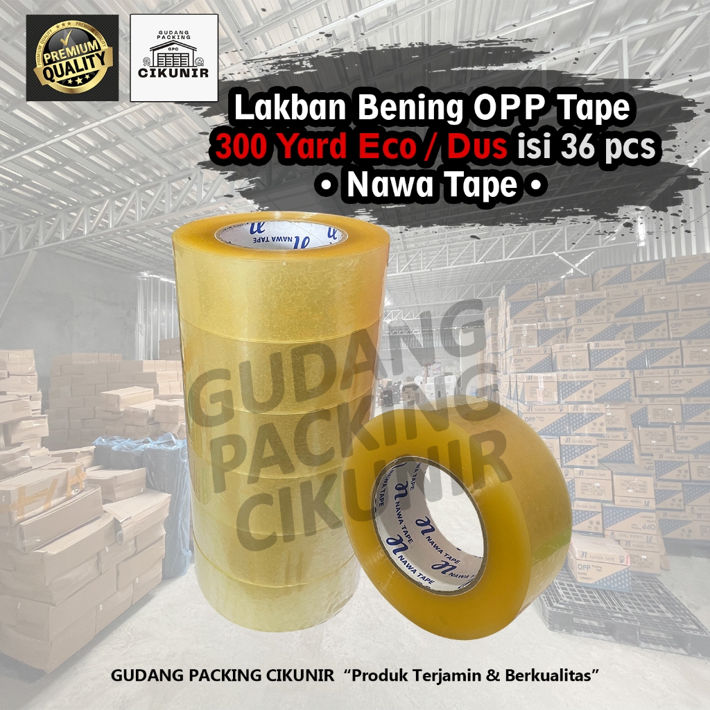 

Lakban Bening 1 SLOP 45mm x 300 Yard Ekonomis Termurah