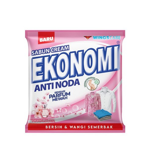Ekonomi Sabun Cream Detergent Pink Flower Bag 380gr
