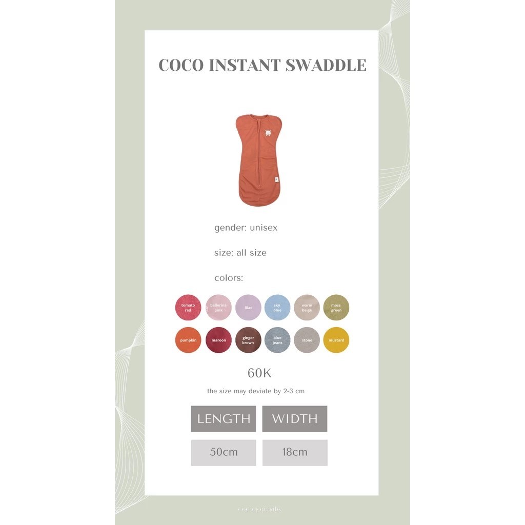 COCOPOP INSTANT SWADDLE COCOPOP