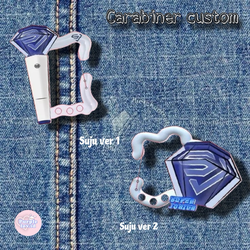 akrilik carabiner karabiner custom suju yesung keychain kpop thaientu super junior BTS seventeen LYK