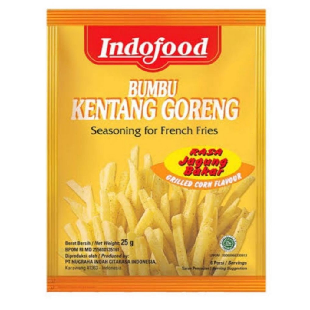 

INDOFOOD JAGUNG BAKAR BUMBU TABUR KENTANG 25GR