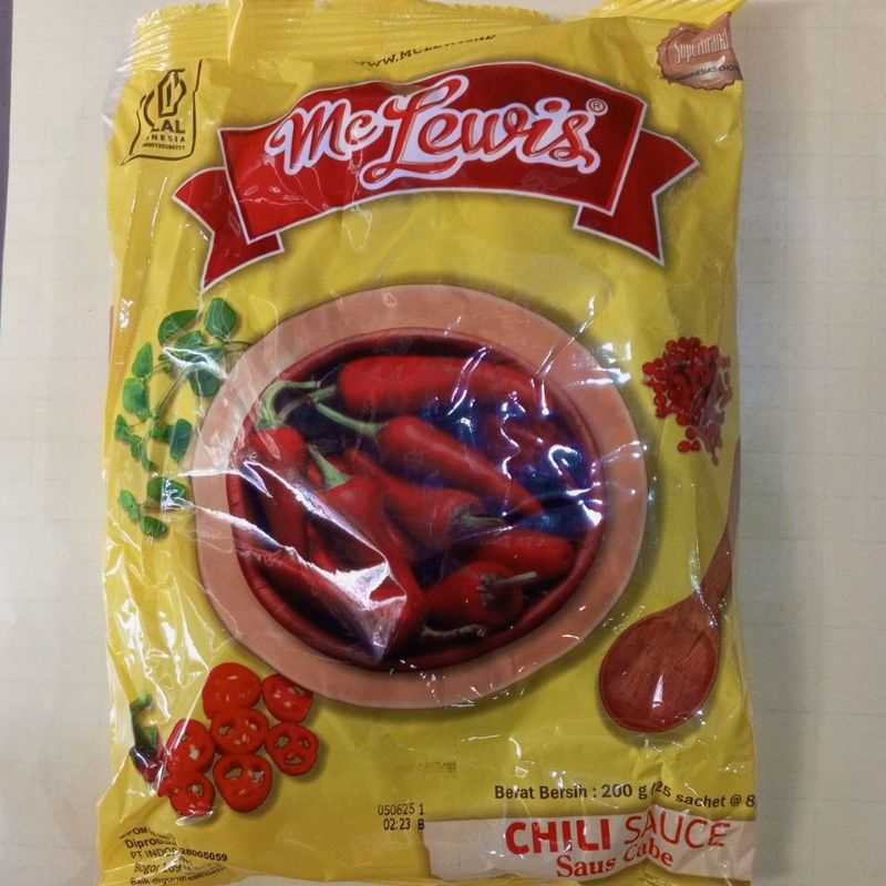 

McLewis Saus cabe Sachet 8gram isi - 25pcs