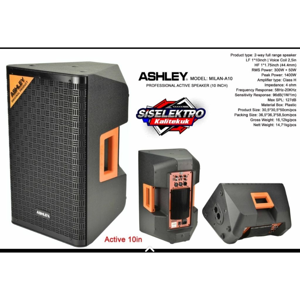 Ashley milan a10 speaker aktif 10 inch Ashley milan a10