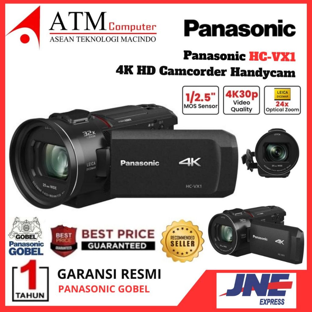 Panasonic HC-VX1 4K HD Camcorder Panasonic HCVX1 Handycam Garansi Resmi