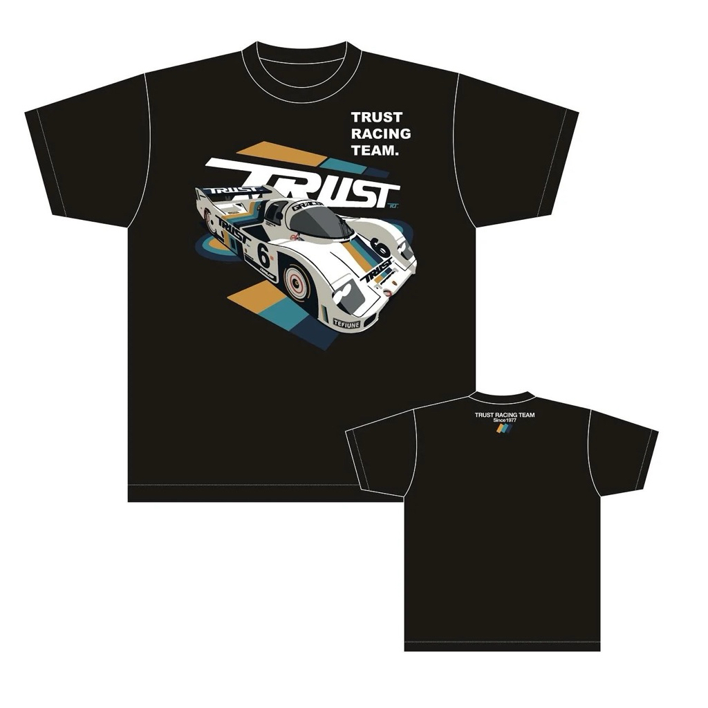 GReddy Legend Car Porsche 956 No.6 All Japan Endurance Championship 1983 T-Shirt BLACK / Kaos Otomot