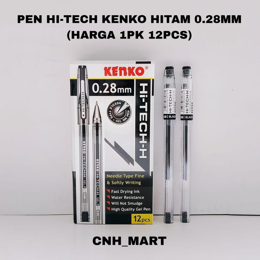 

Pulpen Hitech Kenko - Pen HI-TECH Kenko 0.28mm (12 ) Pcs