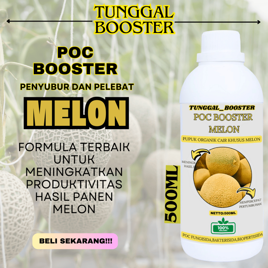 Pupuk Pembesar Buah Melon / Pupuk Melon Cepat Berbuah / Pupuk Melon Pembesar Buah / Pupuk Booster Me