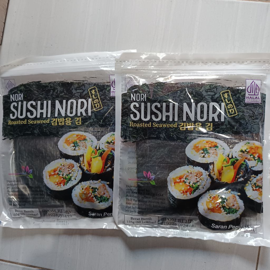 

(SALE) Nori Sushi Isi 50 lembar rumput laut kering dry seaweed bahan kimbab gulung halal bpom termurah