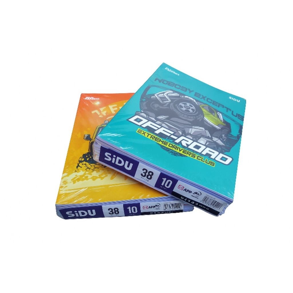 

Judul Produk:Buku Tulis SIDU 38 Lembar & BMCampus 36 Lembar – Paket 5 & 10 Buku