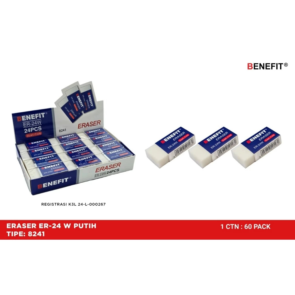 

TBMO PACK PENGHAPUS 8241 ER-24W BENEFIT @24 (60)