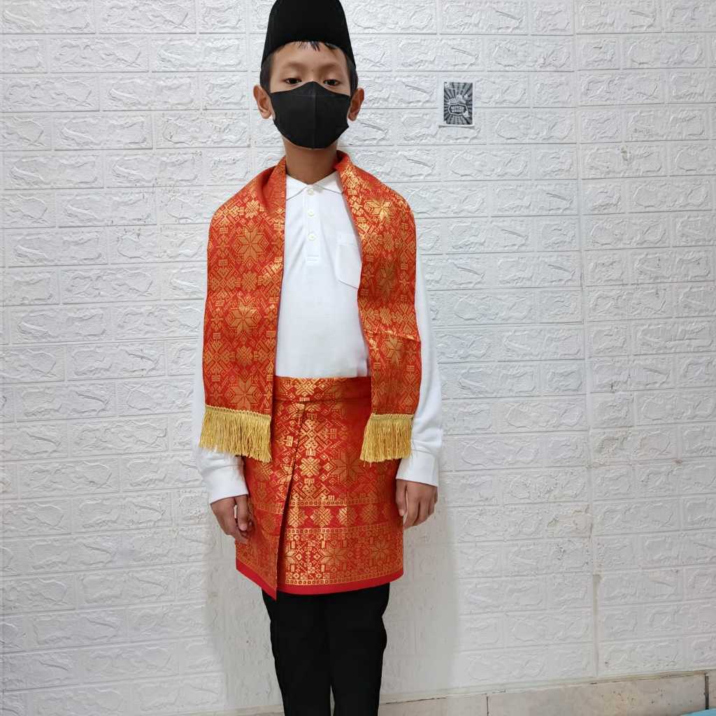rumpak / selendang / baju adat anak laki laki melayu