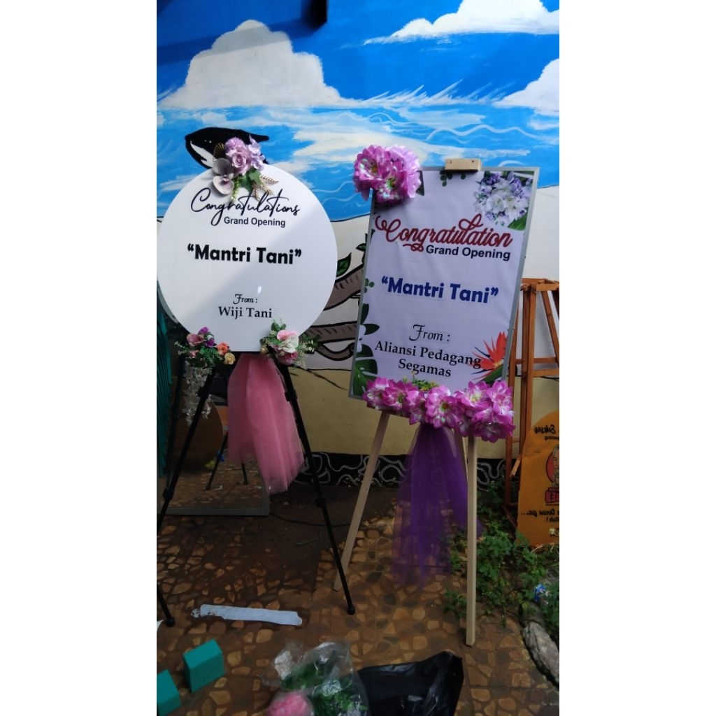 Papan Bunga Ucapan Pernikahan, Wisuda dll