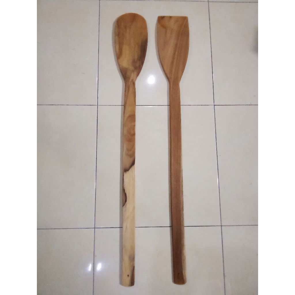 Sutil Kayu SUPER JUMBO (90-100 cm) Dayung Perahu Sutel Centong Sudu Goligoli Anti Panas