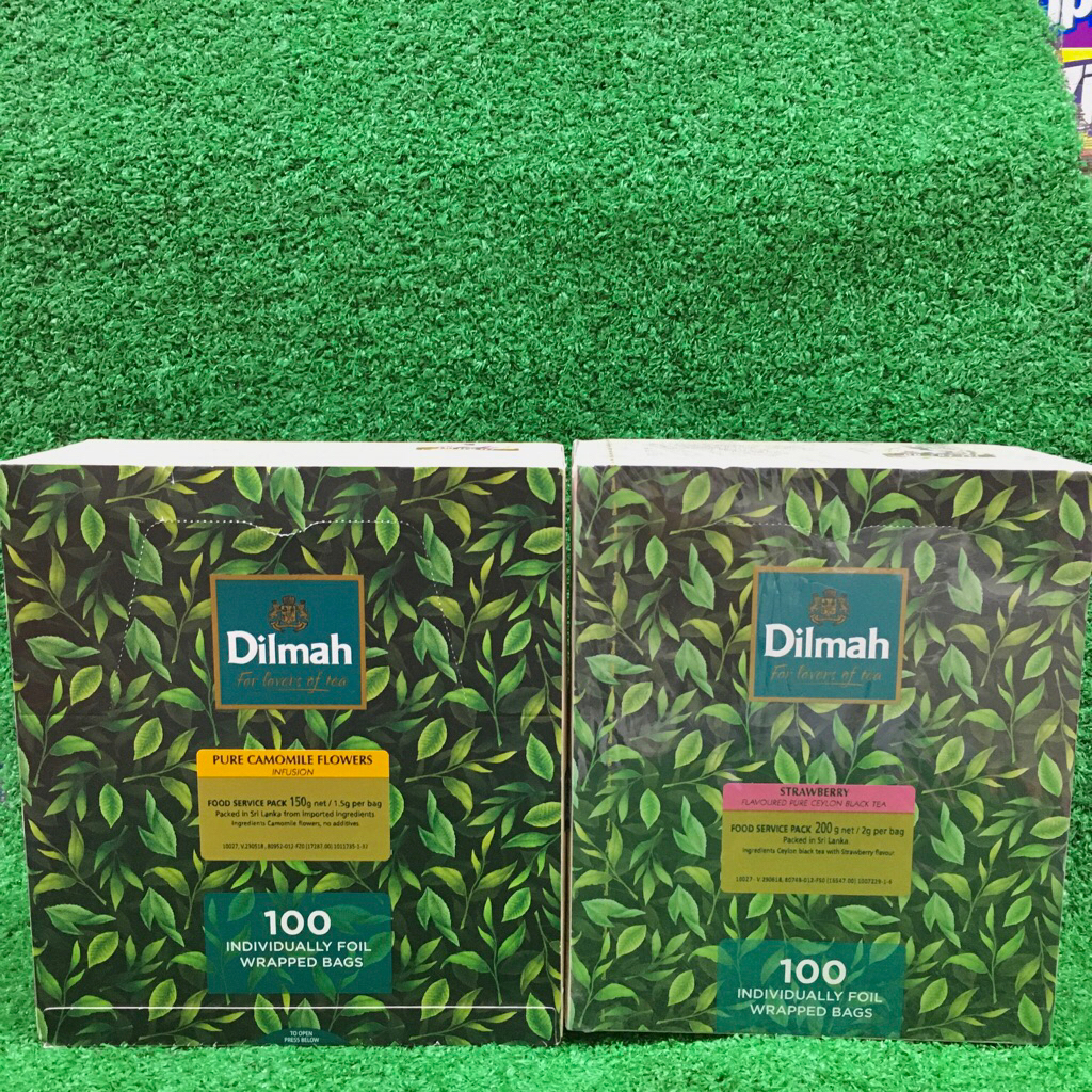 

Dilmah Foil Envelope Tea Bag Individually Foil Wrapped Bags 100 Sachet Teh Celup Impor Sri Lanka HALAL
