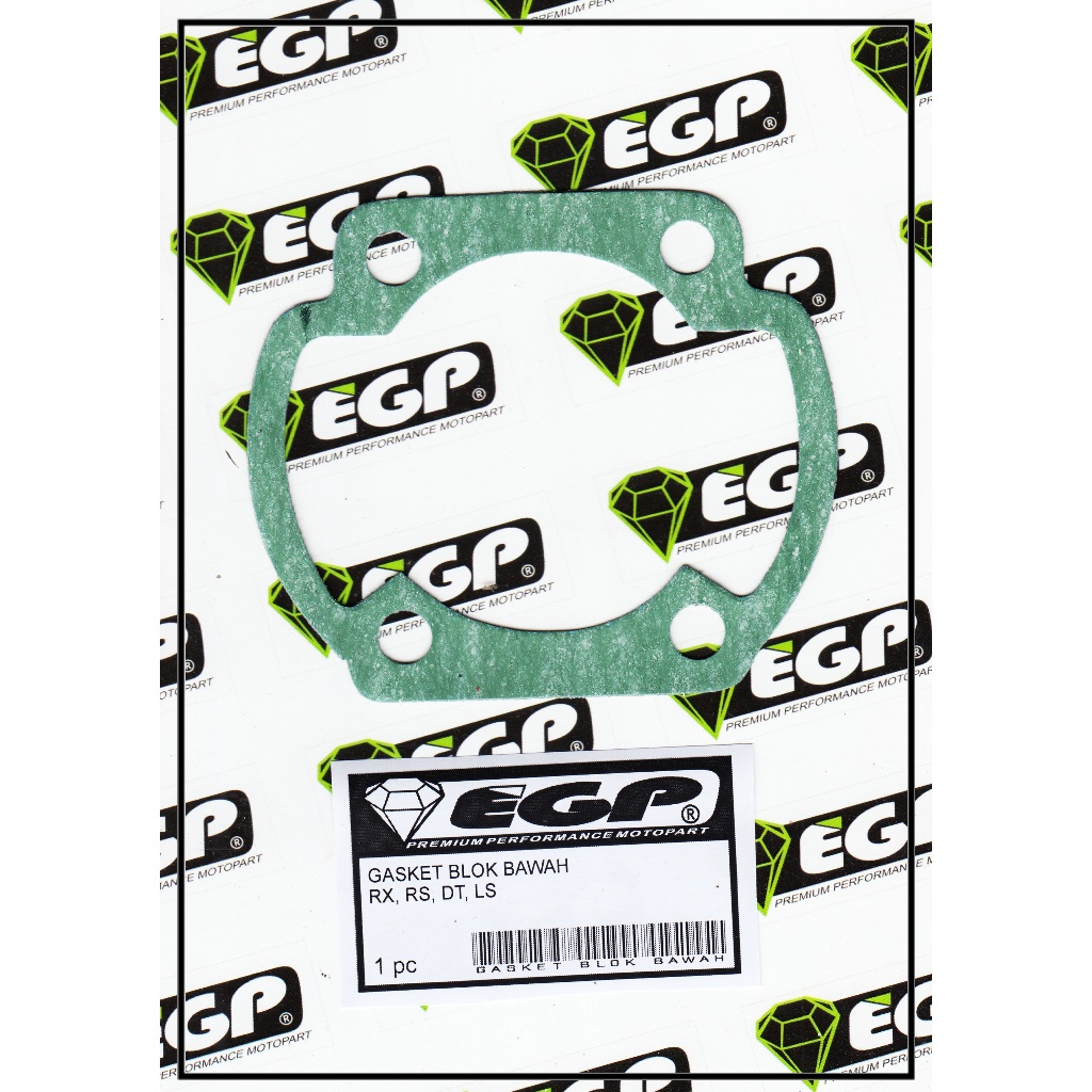 Gasket Blok Bawah RX100 RX 100/RS/LS/DT | Motor Yamaha | Gasket EGP | Emerald Gasket Part | Paking |