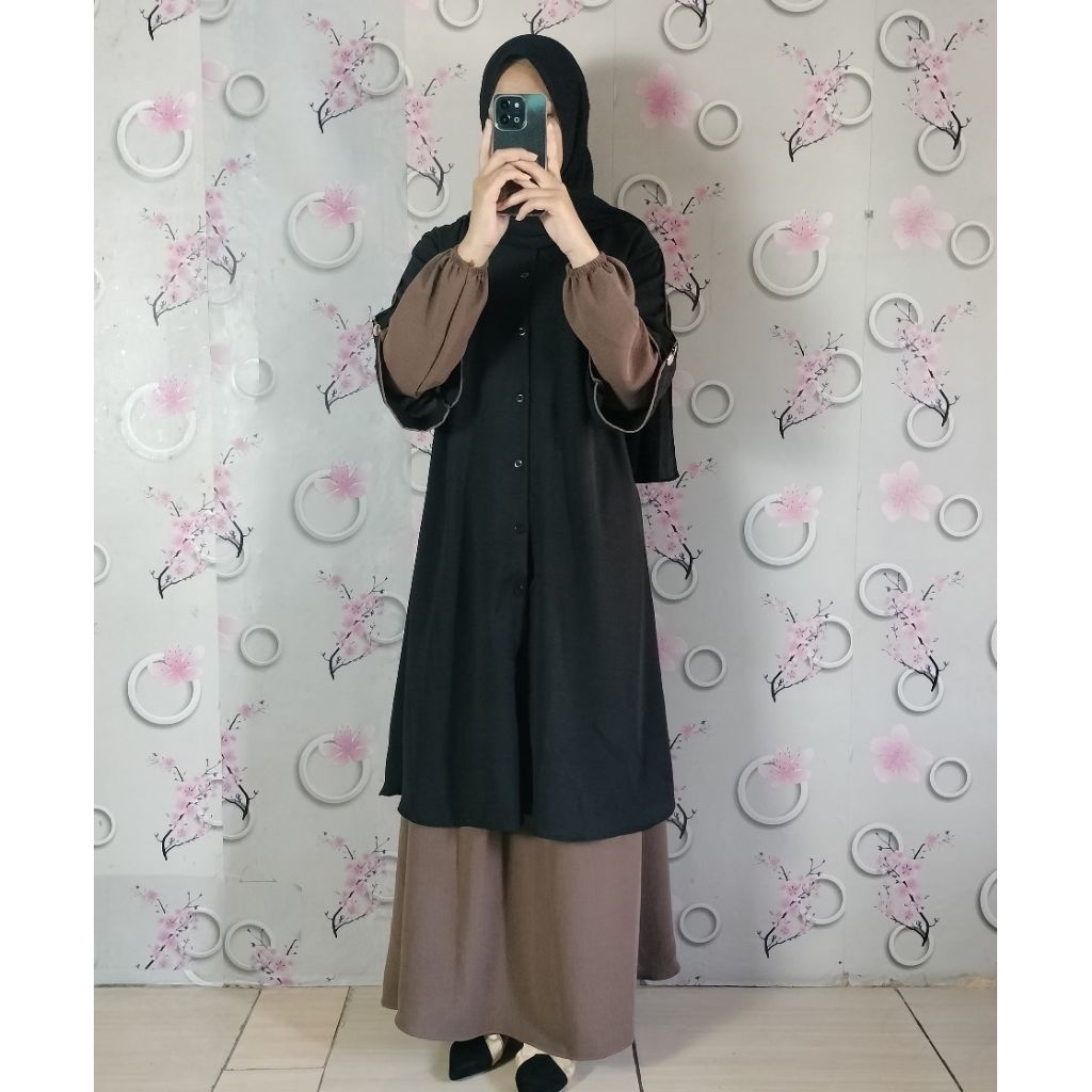 Set Rok Tunik Elegant Samira SetRok Wanita Remaja Abg