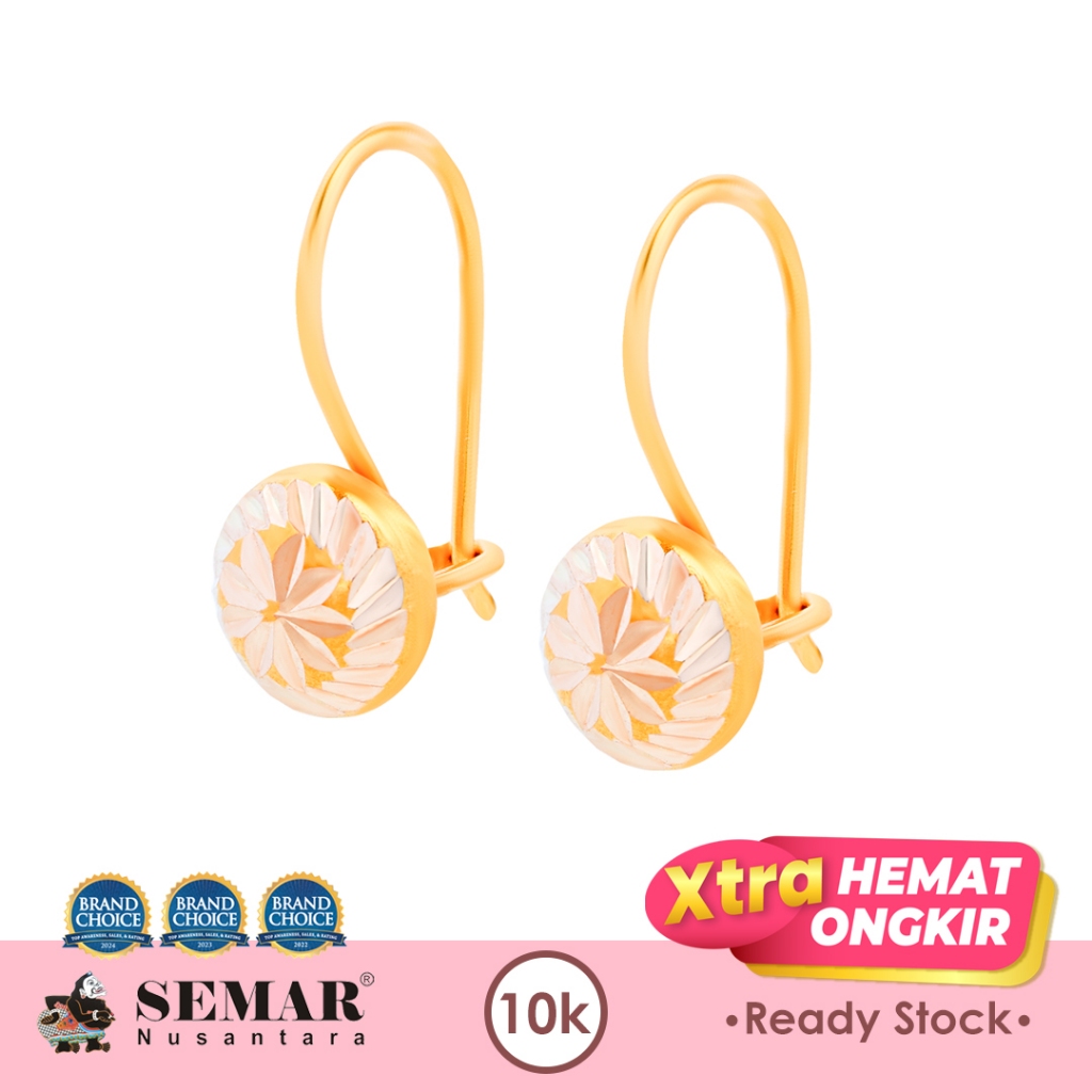Anting Emas Minimalis Queena Gold 10K Semar Nusantara