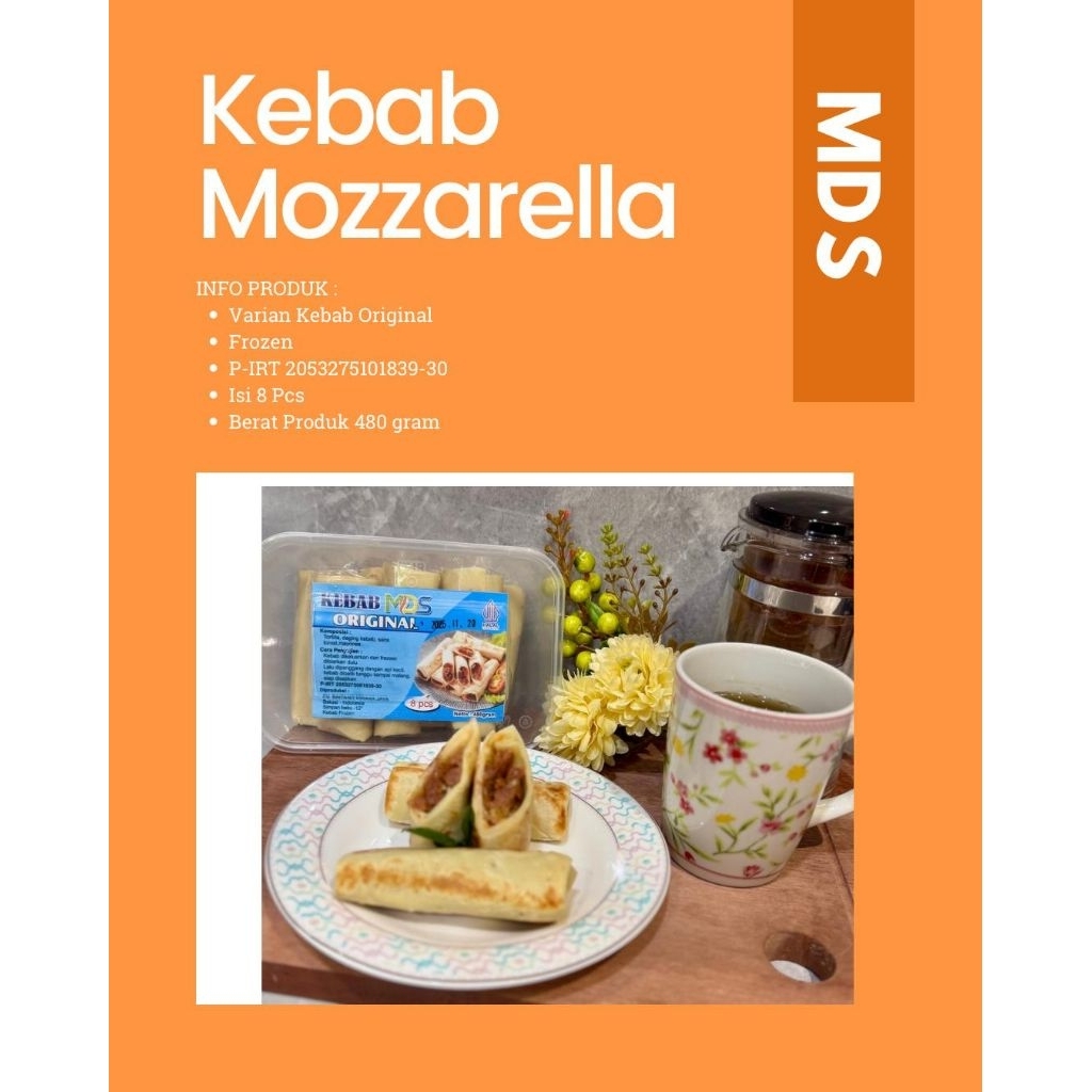 

Kebab Original / Pedas / Mozzarella Frozen MDS