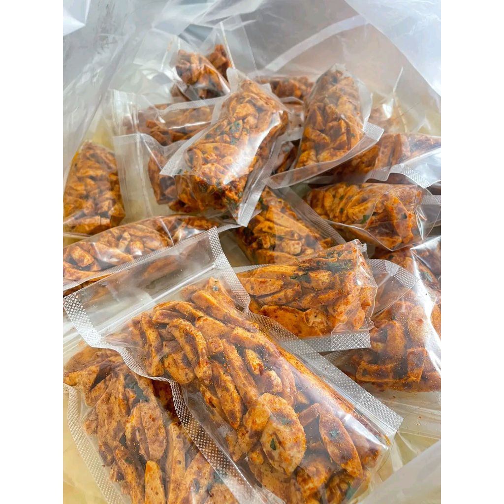 

BASRENG 250gr cemilan gurih kripik basreng pedas daun jeruk