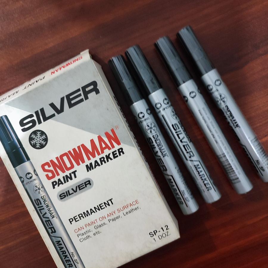 

SPIDOL SNOWMAN PAINT MARKER SILVER PERMANENT SP-12