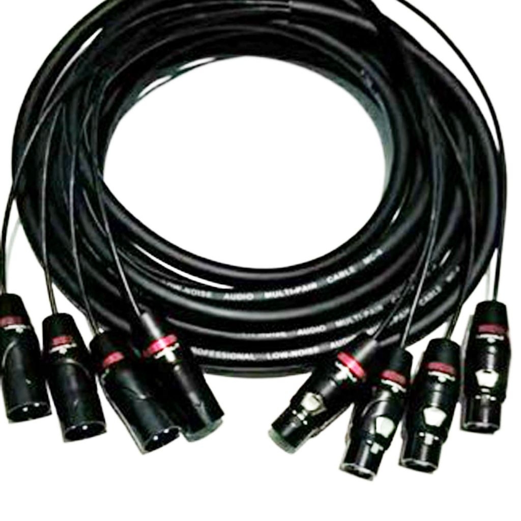(20 meter) Kabel Snake Isi 4Ch 4 Channel Konektor Xlr Crimson Male to Female