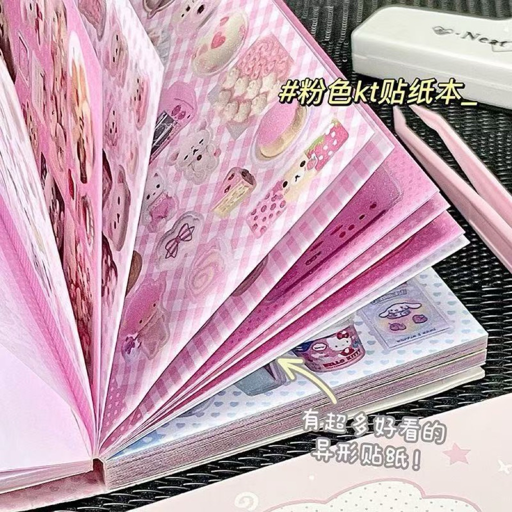 

Ay00! (6C) sticker book buku anak design hello kitty boneka doll tulisan word