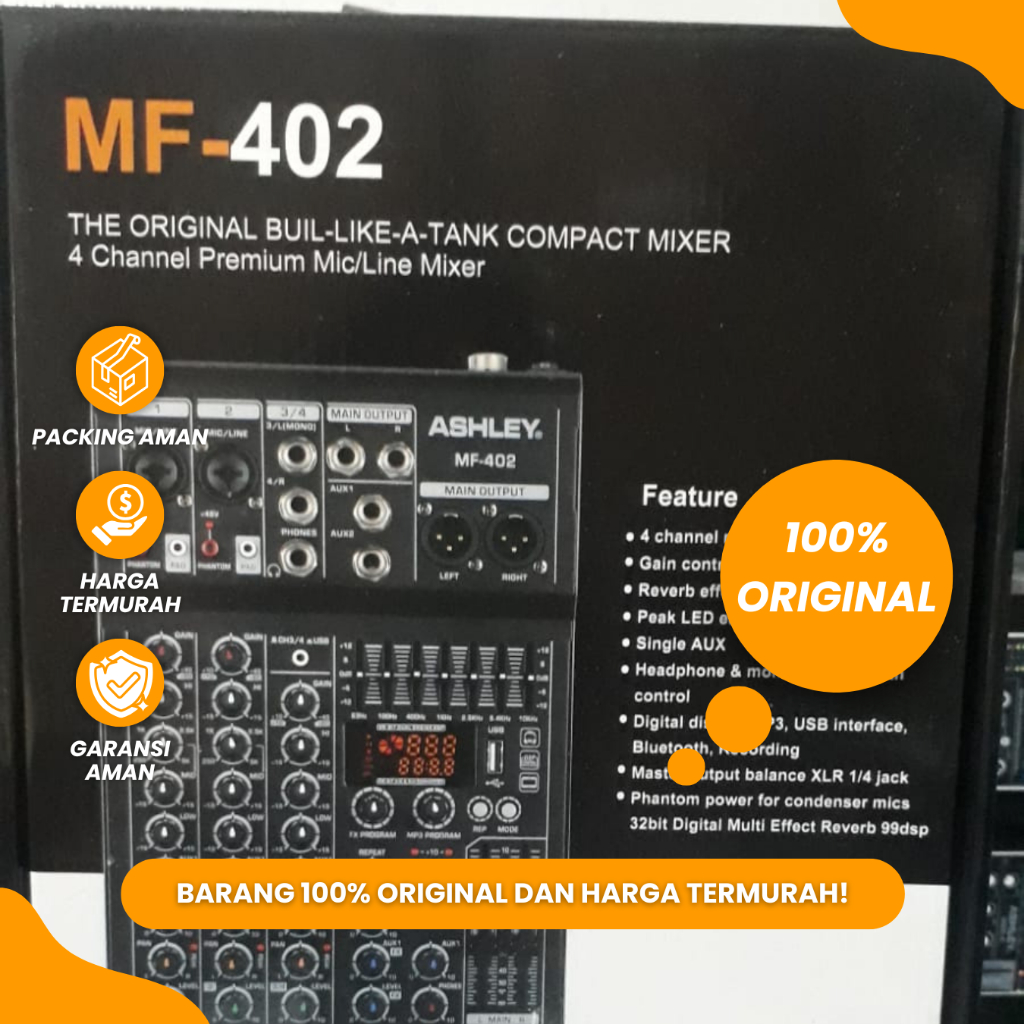 Mixer Ashley MF 402 Mixer 4 Channel Ashley MF 402 Original
