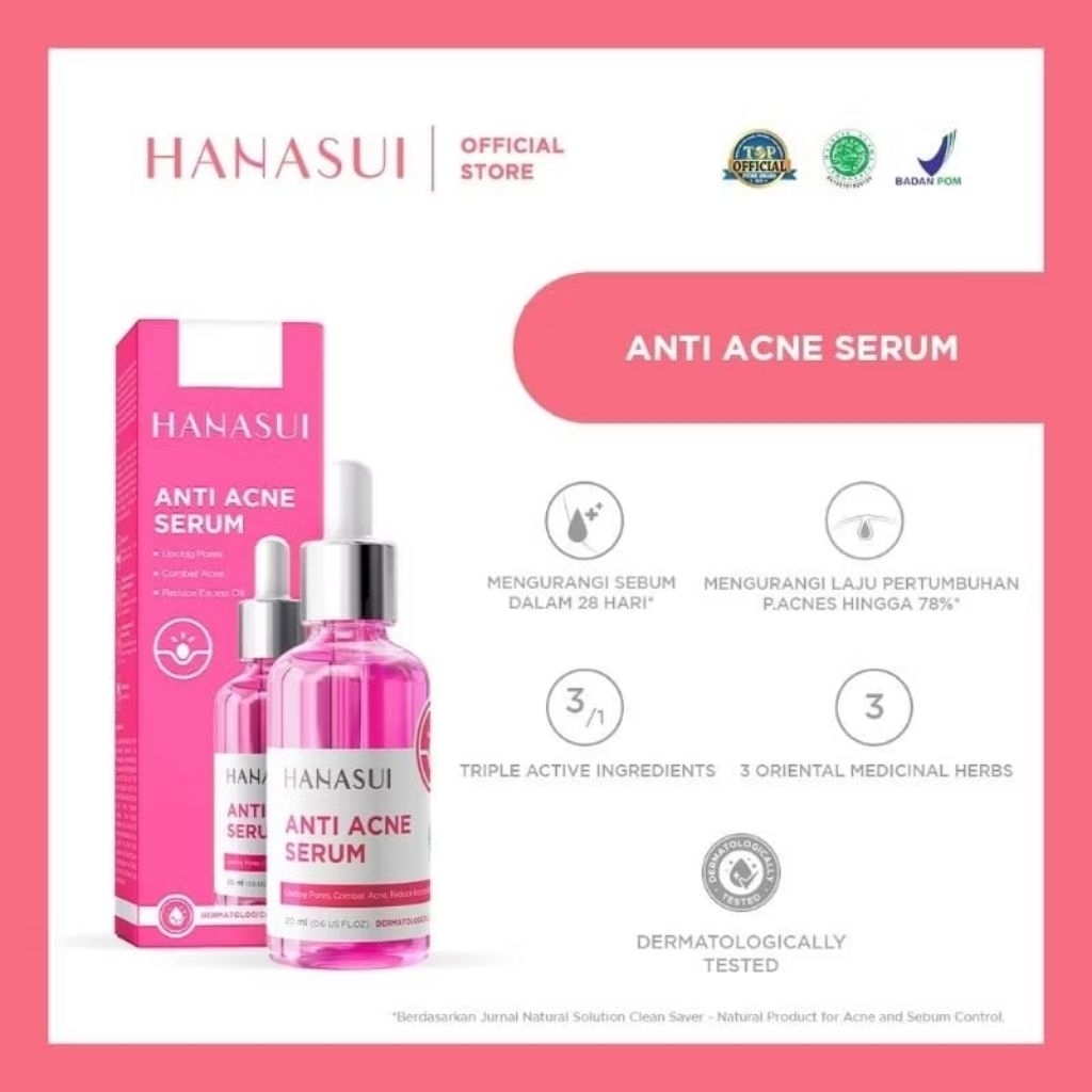 Anti Acne Pink Serum Hanasui
