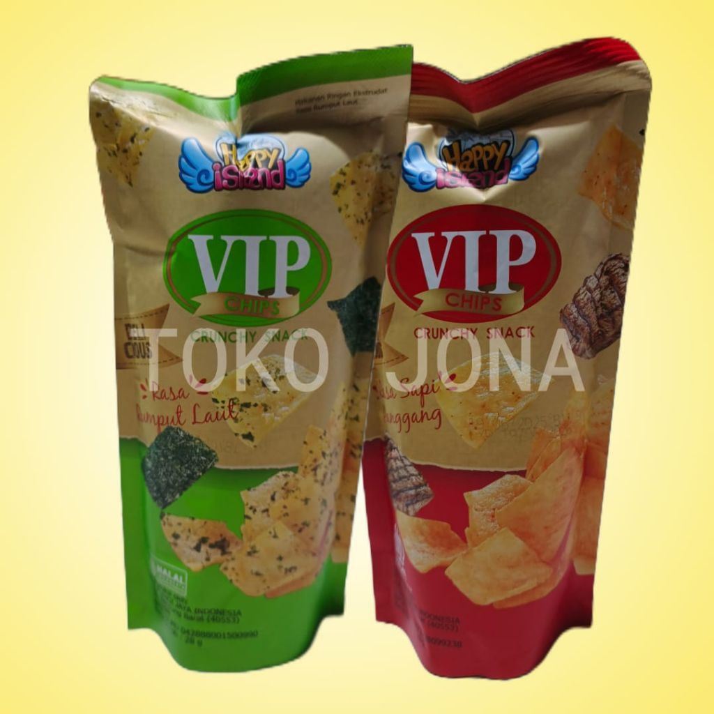 

VIP Chips Crunchy Snack isi 10 pcs / camilan / Happy Island