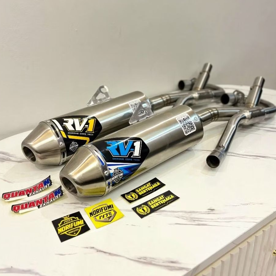 FREE ONGKIR KNALPOT NORIFUMI RV-1 RV1 N4 CRF 150 KLX S G BF DTRACKER 150 WR 155R