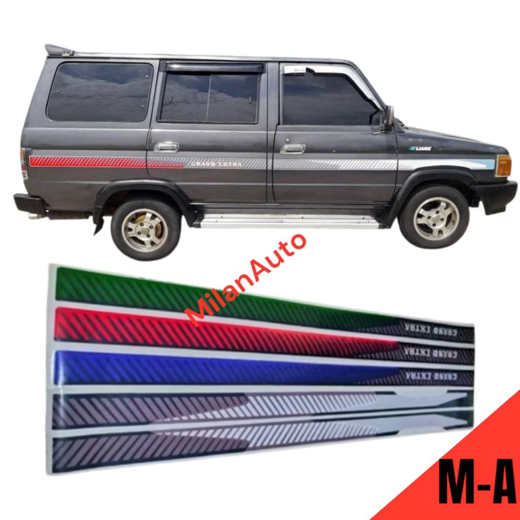 stiker kijang grand 1.5/stiker kijang grand extra/stiker kijang grand lama/list body kijang grand ex