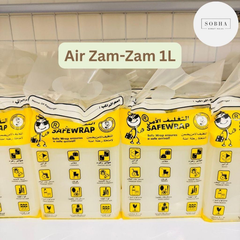 

Air Zam-Zam Kemasan Asli Original 100% - Ukuran 1Liter & 5Liter