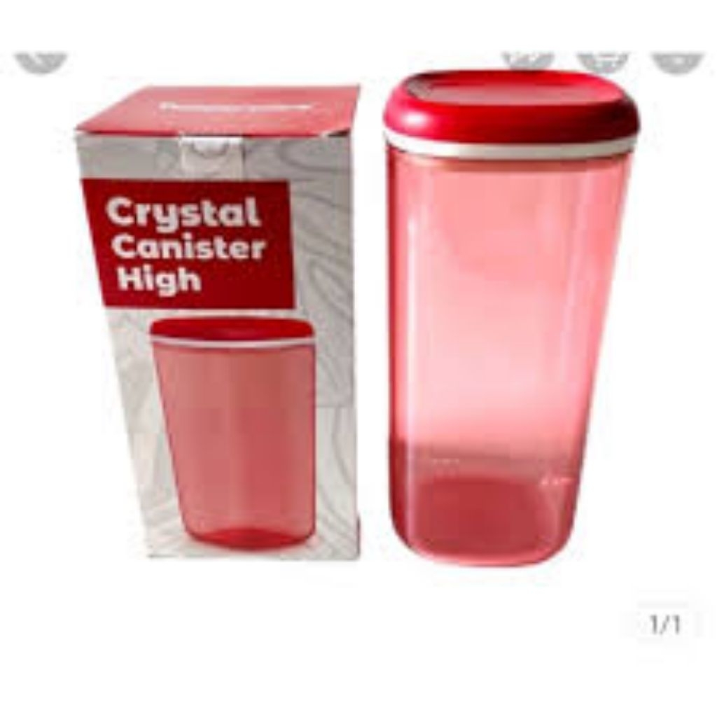 TOPLES CRISTAL CANISTER HIGH TUPPERWARE