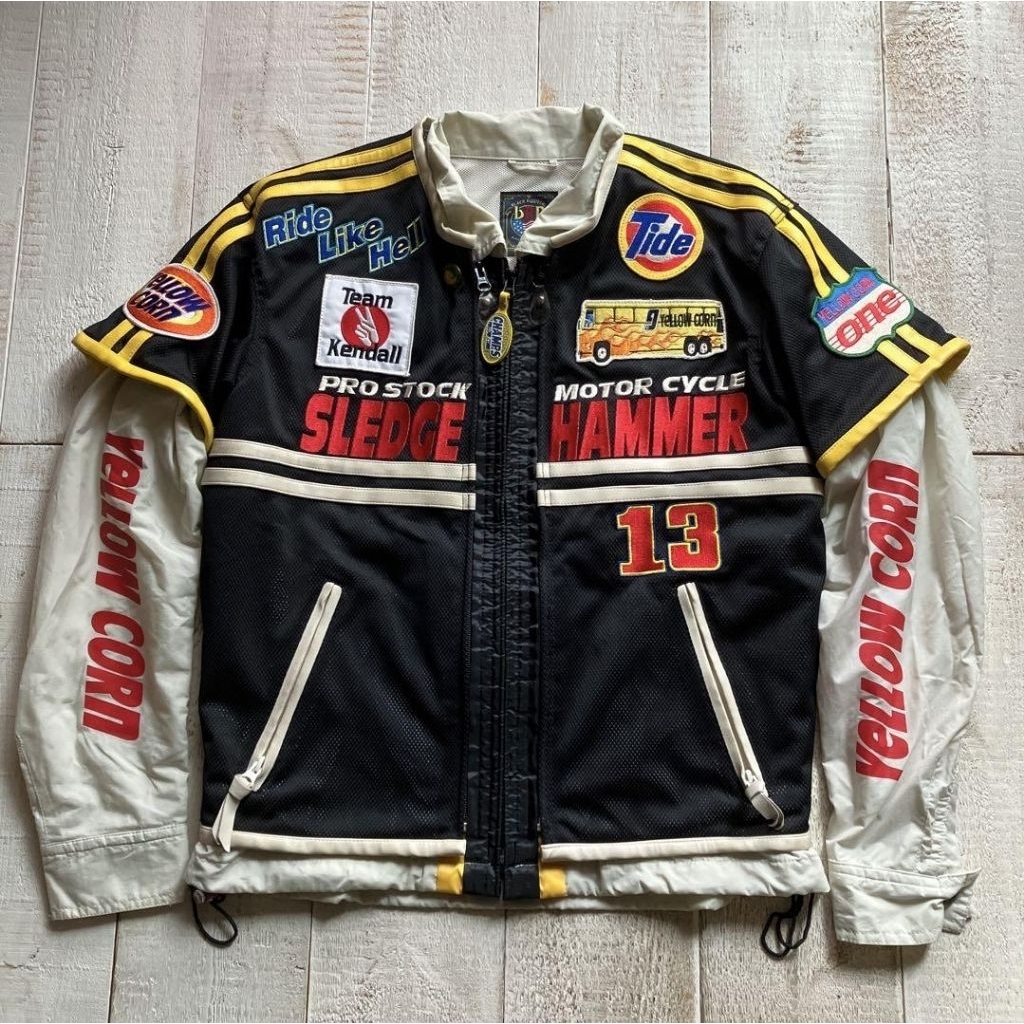 yellow corn red size M vintage