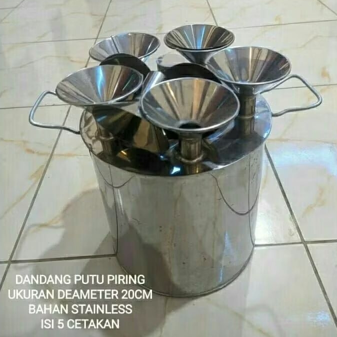 DANDANG CETAKAN KUE PUTU PIRING/PUTU PISANG MALAYSIA UKURAN DIAMETER 20X25 CM DAN UKURAN 30X25 CM