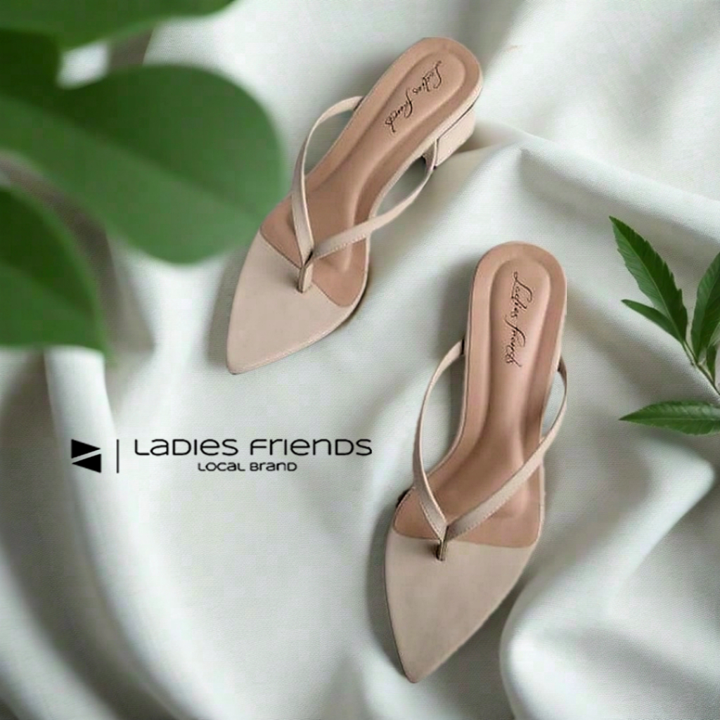 Sandal wanita terbaru Sendal Heels Jepit Wanita Tinggi 5Cm NS-511