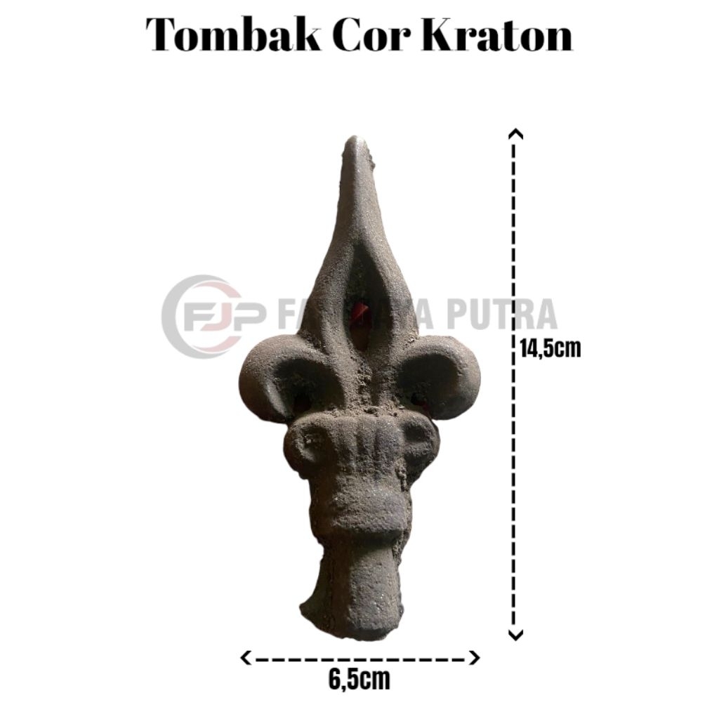 Ornamen Tombak Cor Besi Motif Keraton | Tombak Cor Besi Aksesories Pagar Besi Tralis Railling Tangga