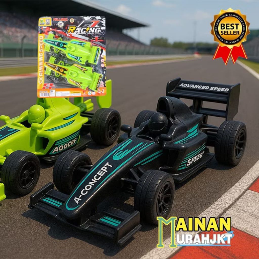 RAMEO 1004 mainan anak mobil balap F1 racing pullback OCT6403