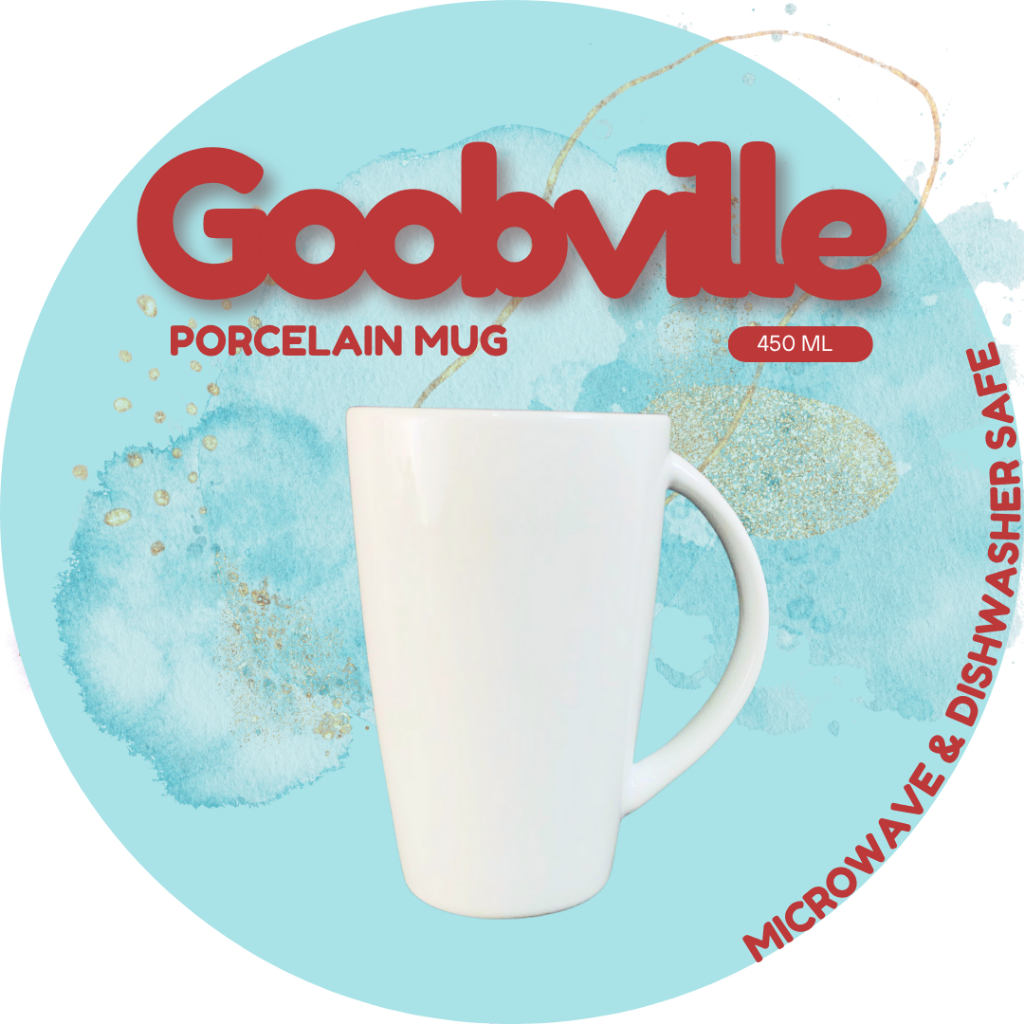 GOOBVILLE Porcelain Mug | Cangkir Keramik | Mug Kopi Porselen