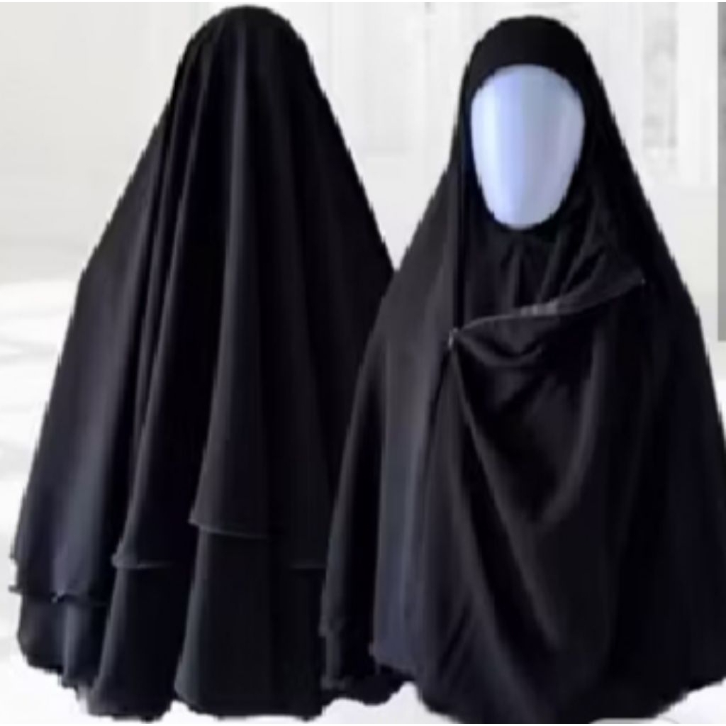 purdah safar lepasan,jetblck,sifon silk