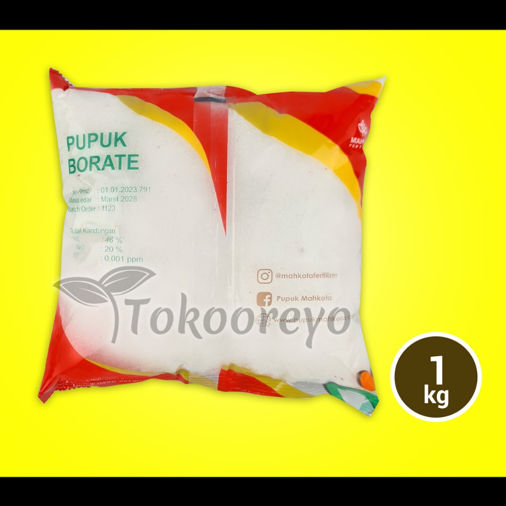 Pupuk Mahkota Borat Borate 1 Kg Kemasan Pabrik