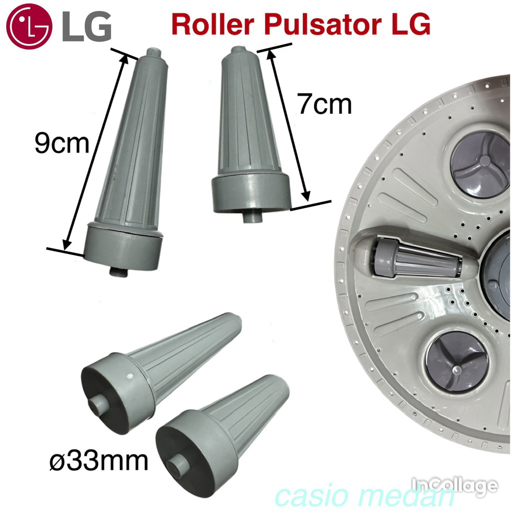 Roller roler roda putaran pulsator mesin cuci LG