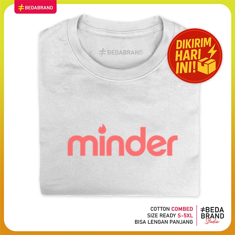 Kaos Plesetan Parodi Logo Brand Unik - Minder