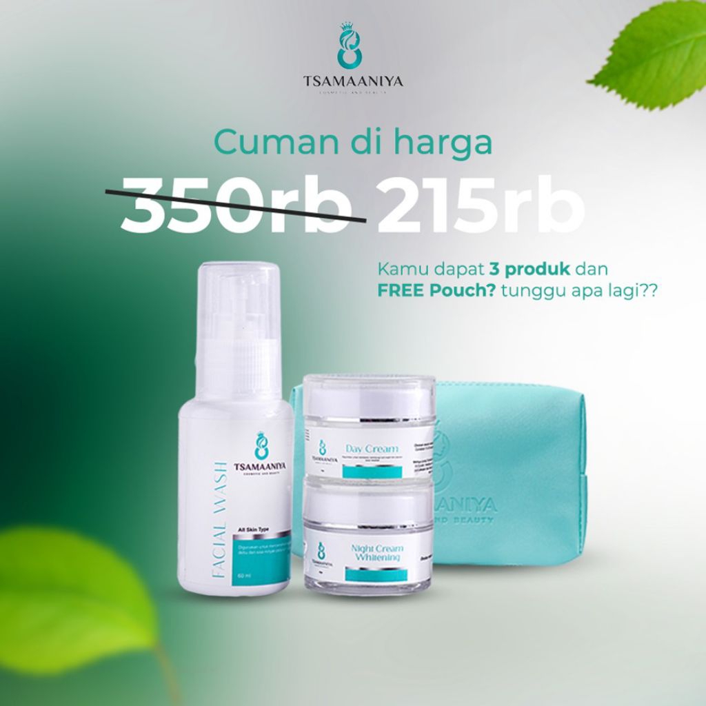 Tsamaaniya Skincare Paket Advance kulit wajah Flek Hitam