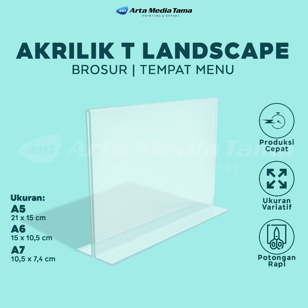 

TEMPAT BROSUR AKRILIK LANDSCAPE T | AKRILIK STAND | QRIS STAND | STAND DISPLAY | DUDUKAN DISPLAY