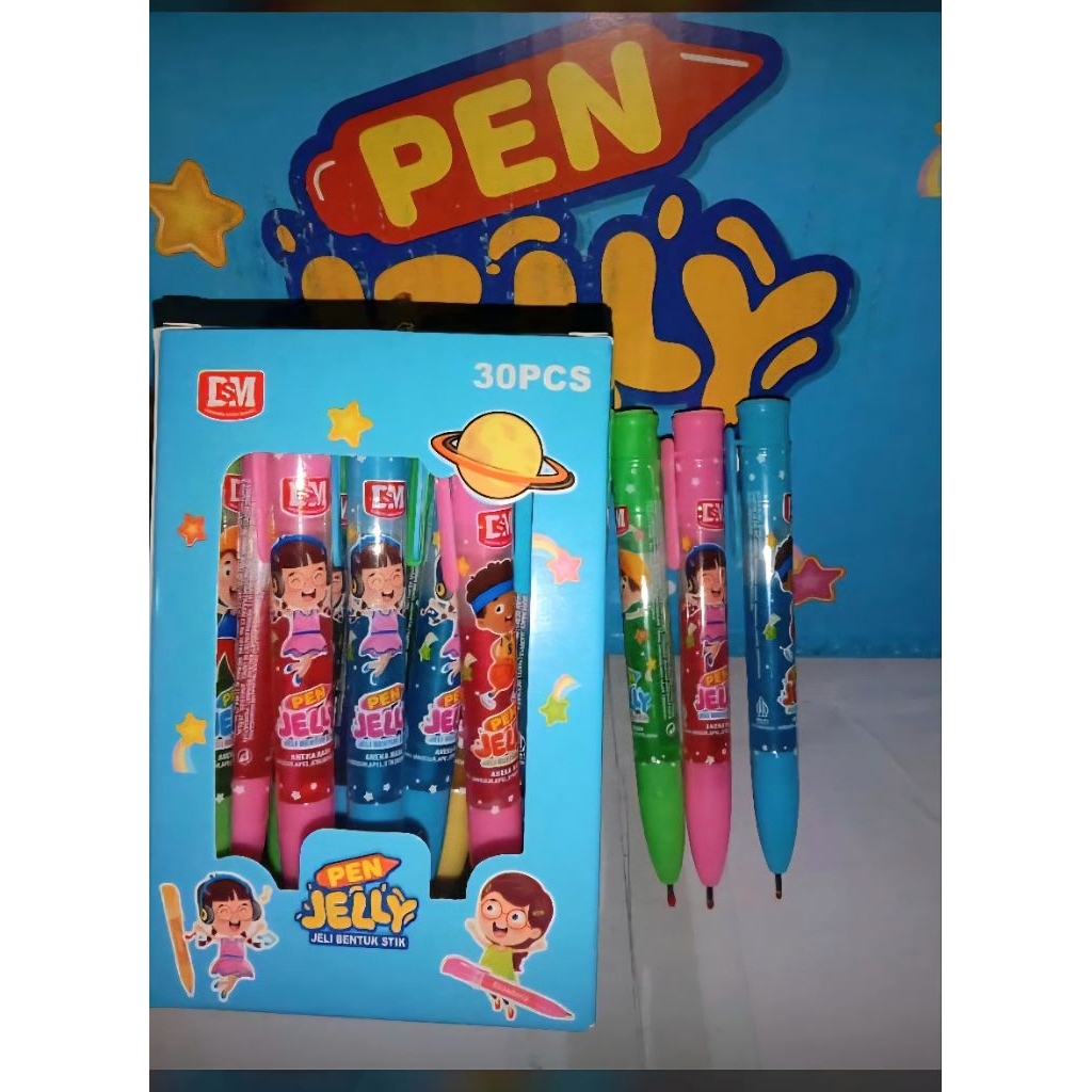 

Permen Snack Cemilan Jelly Pen Sirup Mainan Anak Murah (isi 30 pcs)